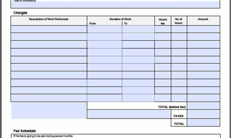 Sample Invoice Electrical Contractor