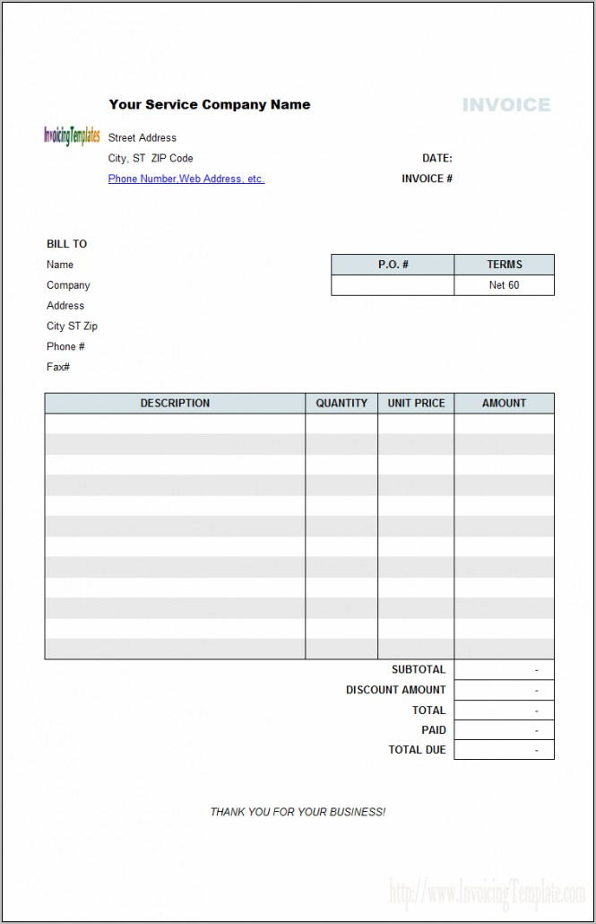Sample Invoice For Cleaning Company