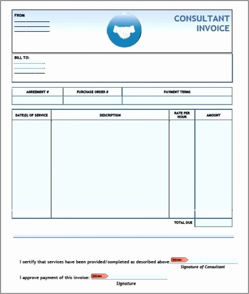 Sample Invoice Format For Construction Company