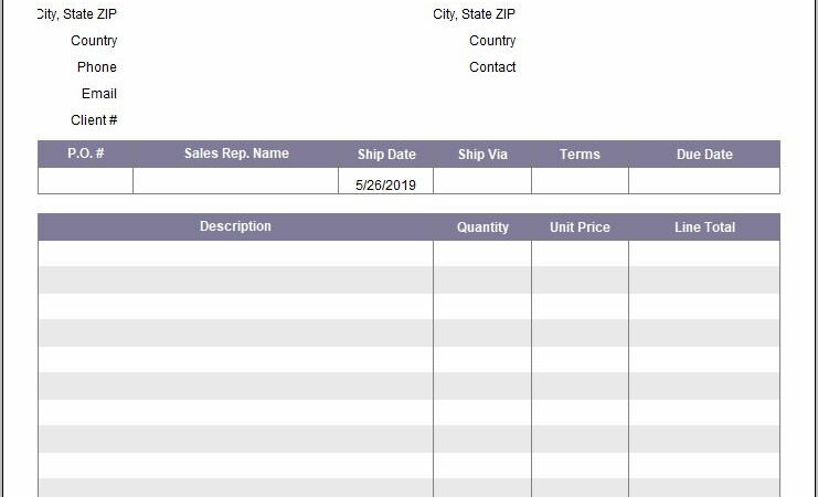 Sample Invoice Template Uk