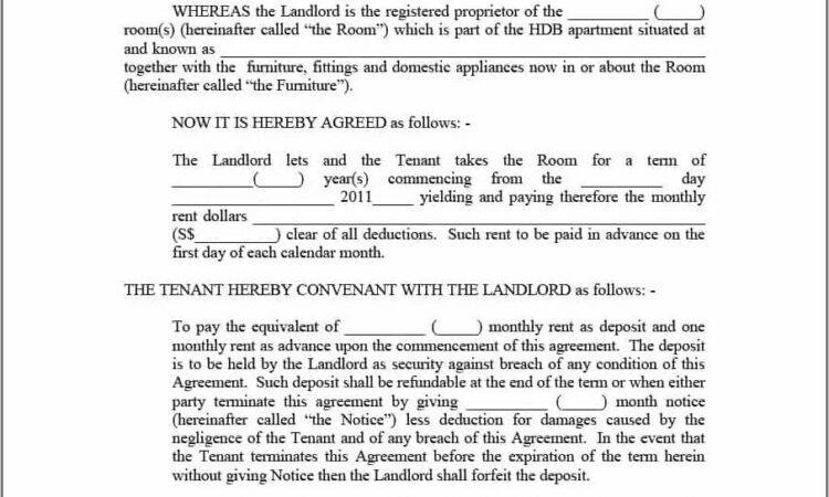 Sample Lease Agreement Ireland