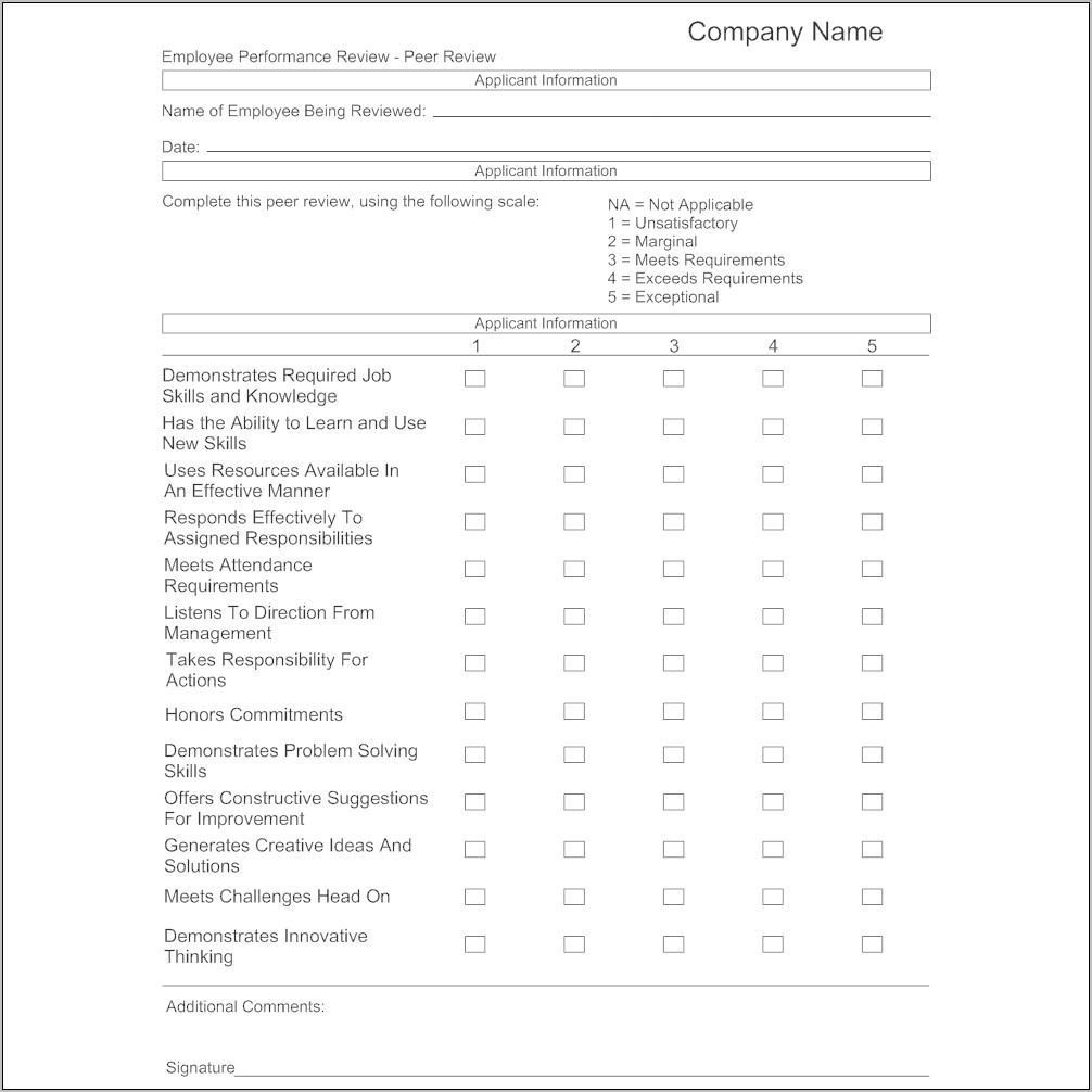 Sample Medical Chart Peer Review Evaluation Form