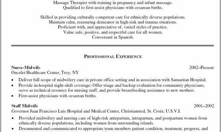 Sample Of Nursing Resume Objective