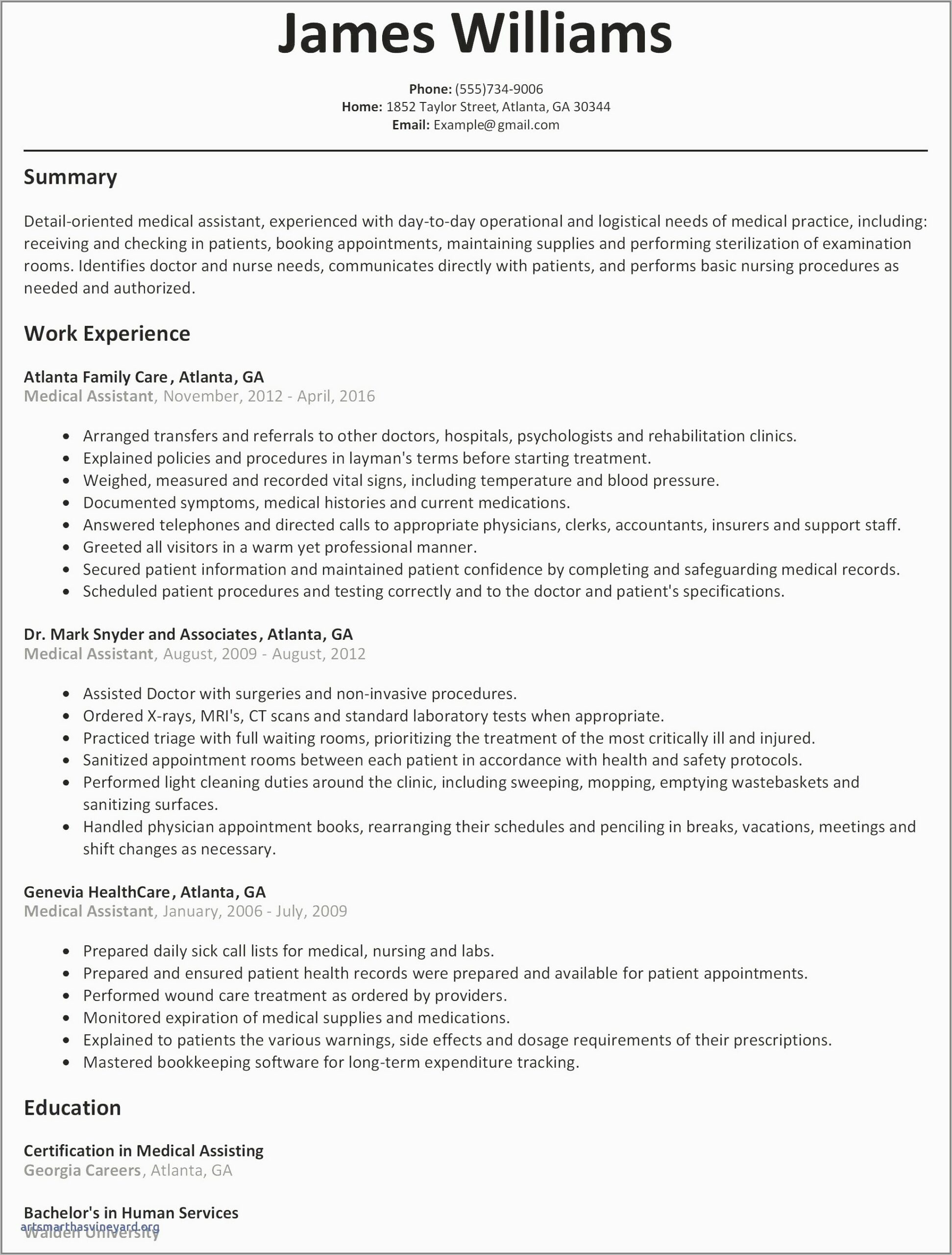 Sample Of Professional Nurse Resume