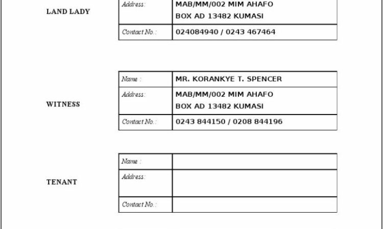 Sample Of Tenancy Agreement Letter In Malaysia