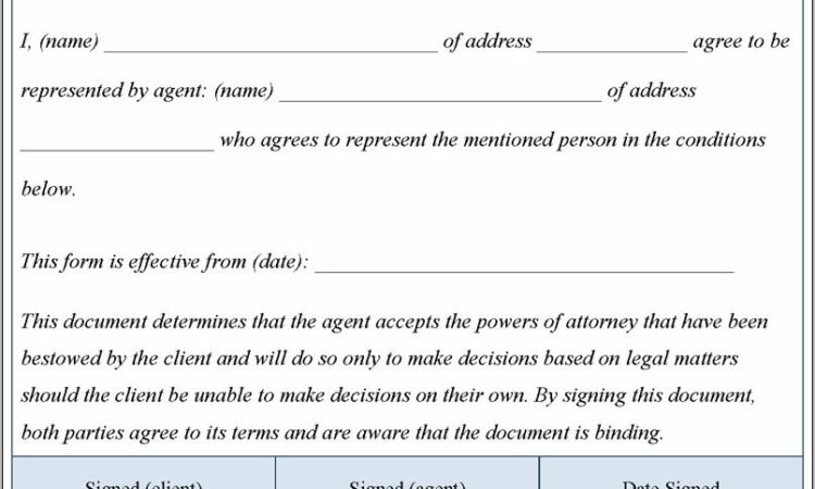 Sample Power Of Attorney Forms Free