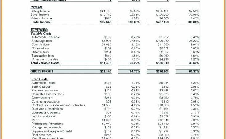 Sample Profit And Loss Statement Word Doc