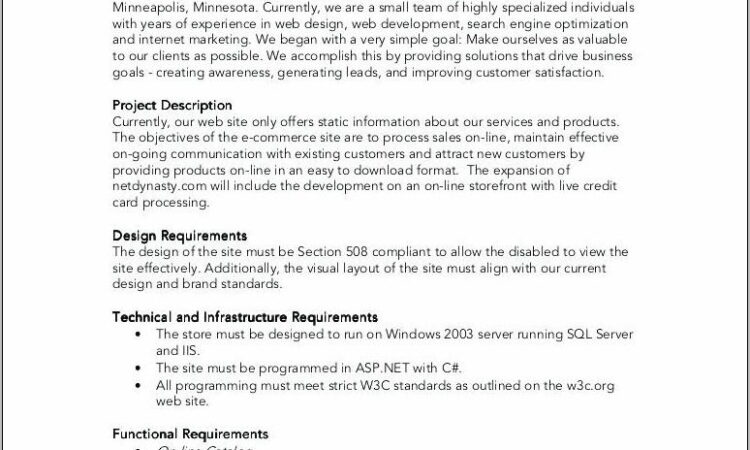 Sample Proposal Format For Rfp Responses