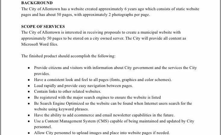 Sample Response To Rfp Proposals