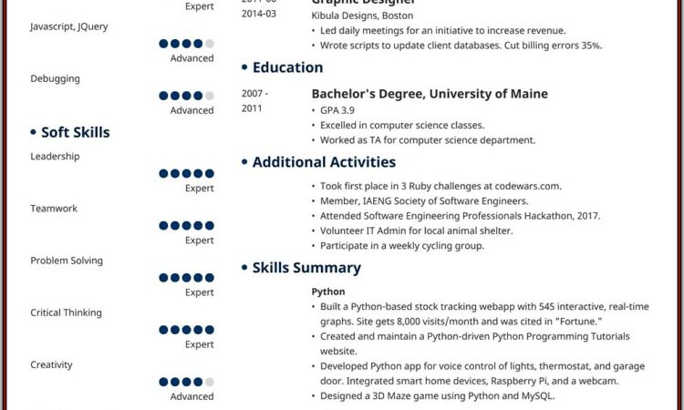 Sample Resume For Airline Jobs