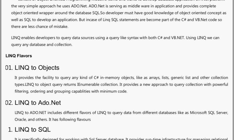 Sample Resume For Aspnet Developer Fresher