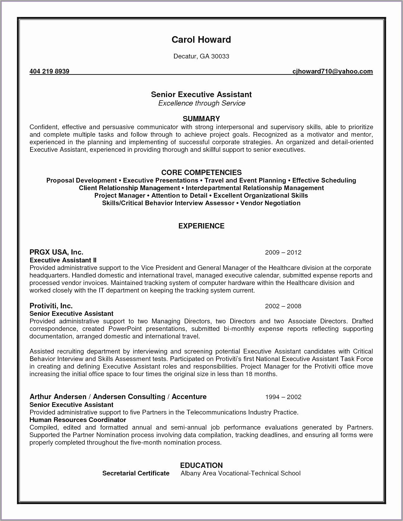 Sample Resume For Certified Medical Administrative Assistant