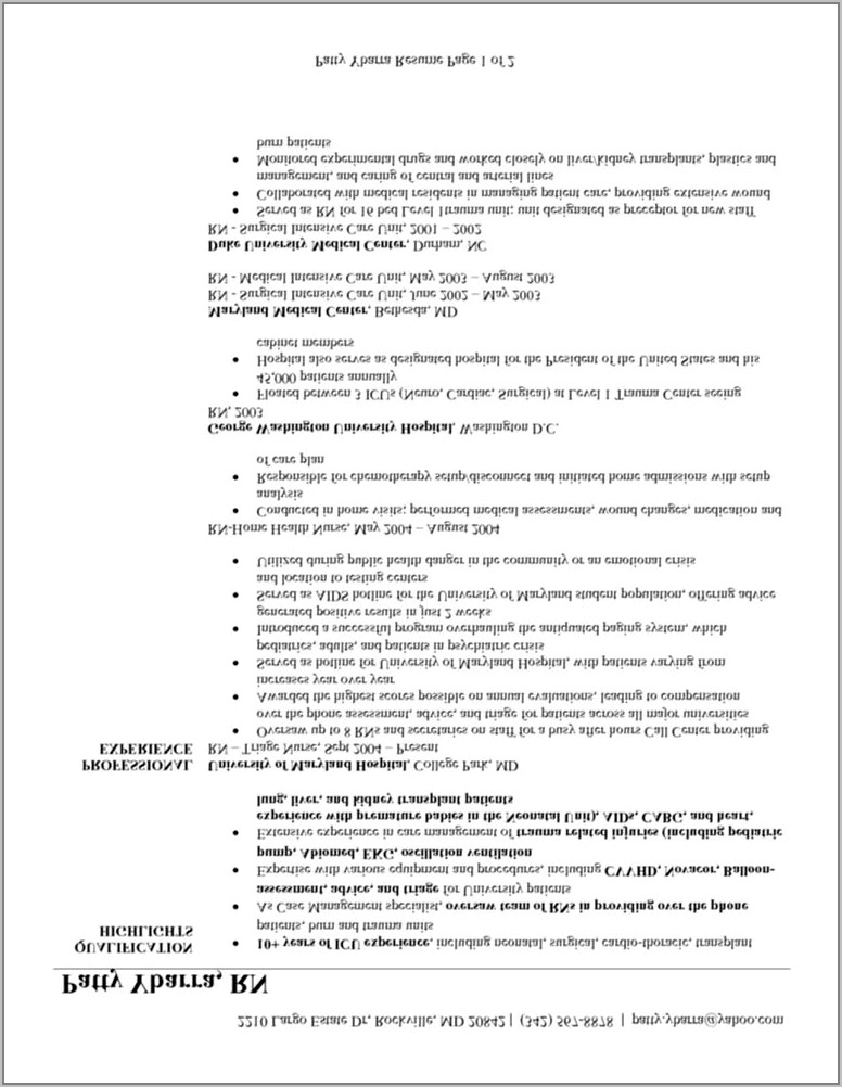 Sample Resume For Entry Level Nurse