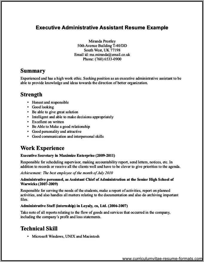 Sample Resume For Front Office Medical Assistant