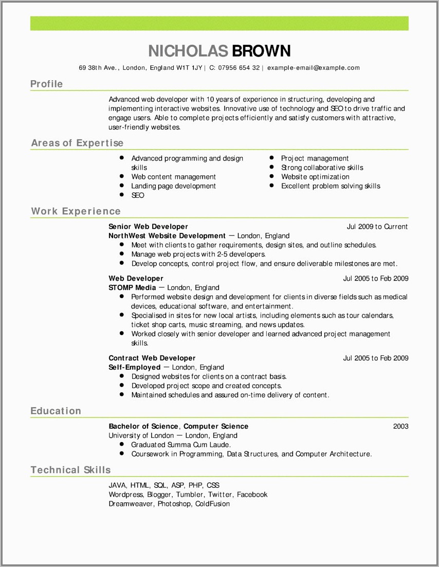 Sample Resume For Rn New Grad