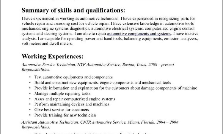 Sample Resume For Sterile Processing Technician