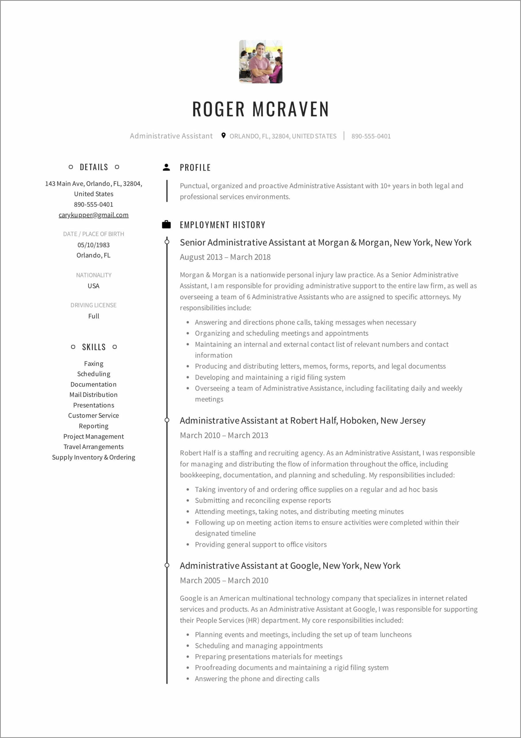 Sample Resume For Subway Restaurant Manager