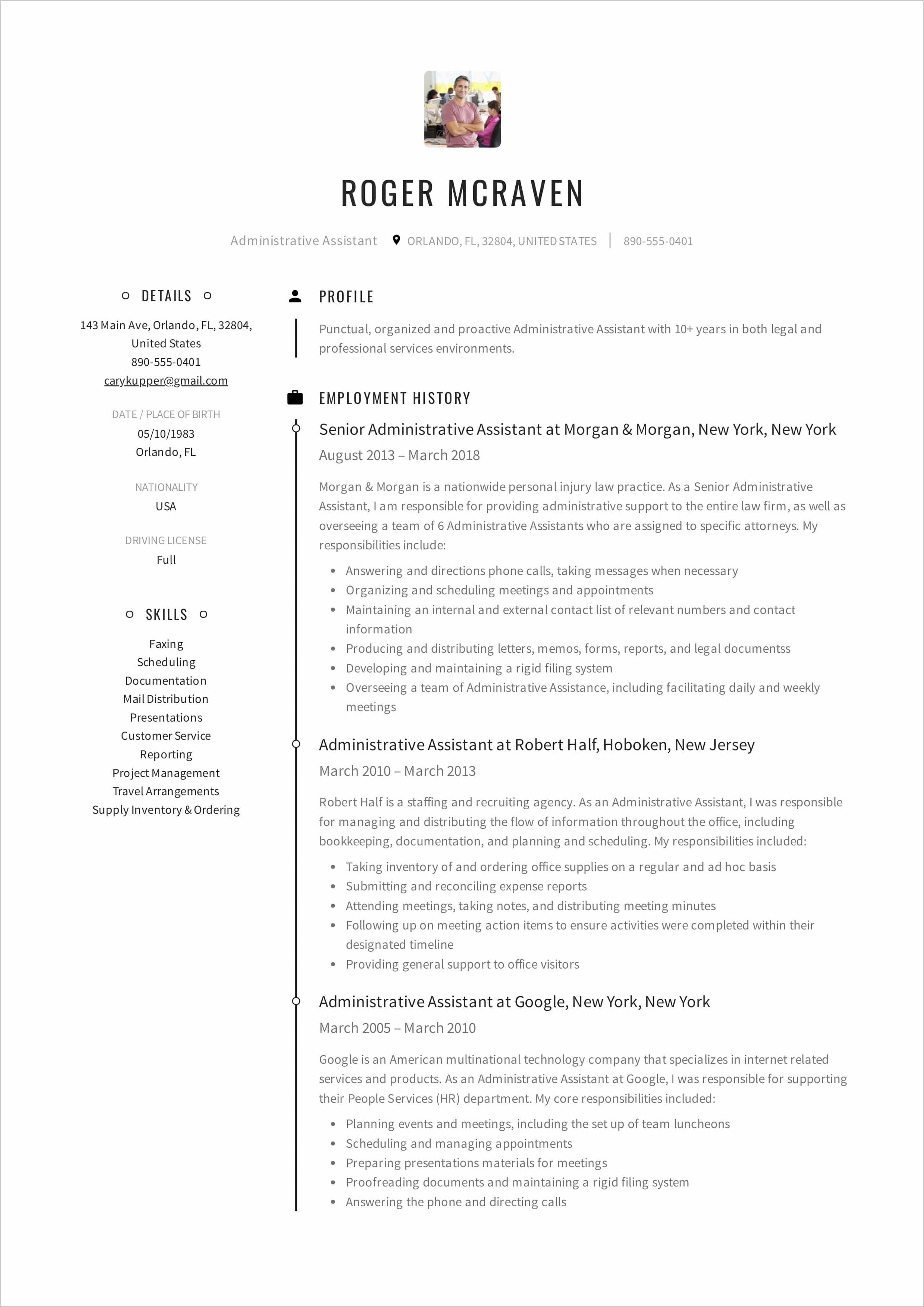 Sample Resume For Subway Restaurant Manager