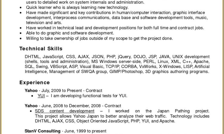 Sample Resume Format Microsoft Word