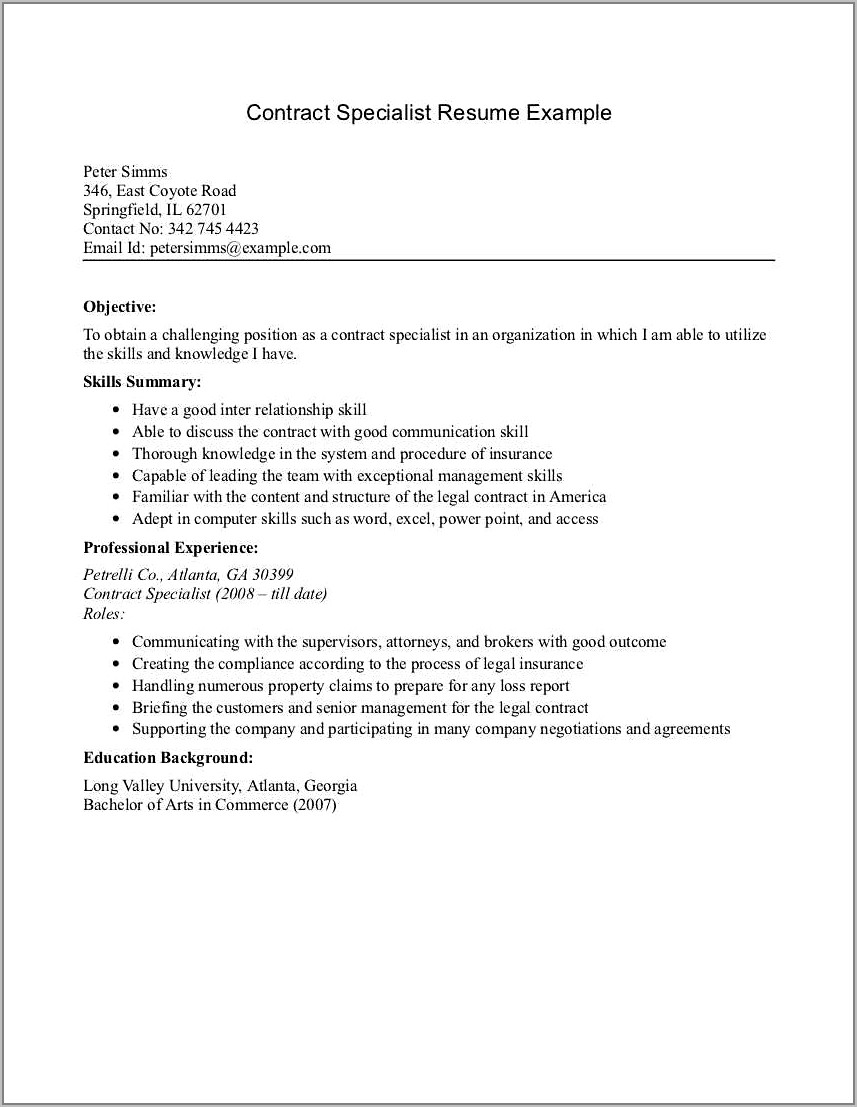 Sample Resume Objectives For Medical Coding