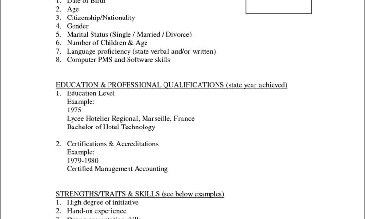 Sample Resume Word Format Download