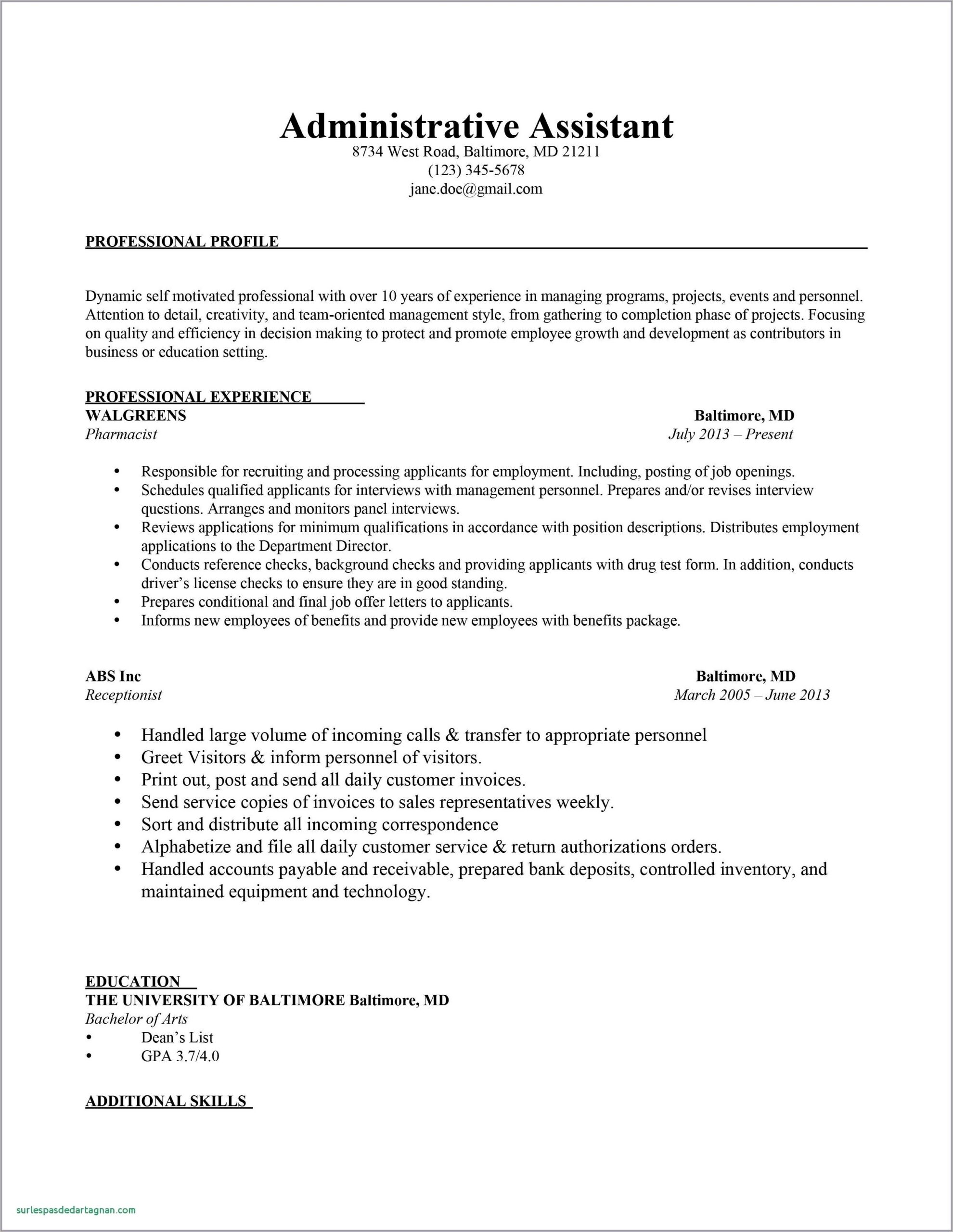 Sample Resumes For Administrative Assistant Jobs Resume Restiumani