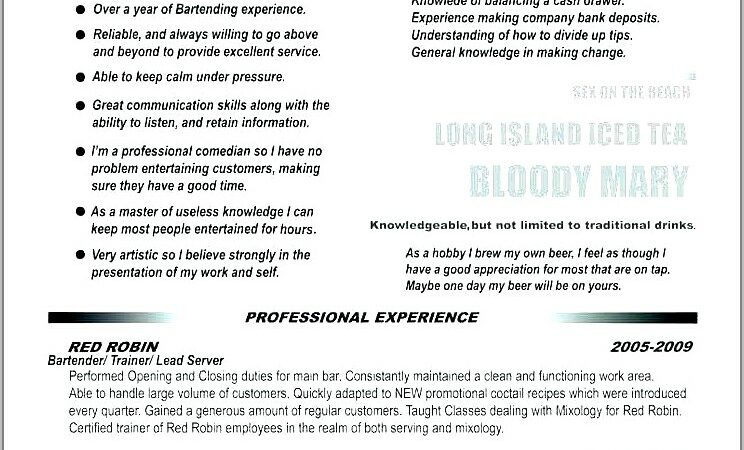 Sample Resumes For Jobs In Hospitality