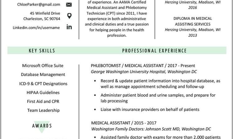 Samples Of Certified Medical Assistant Resumes