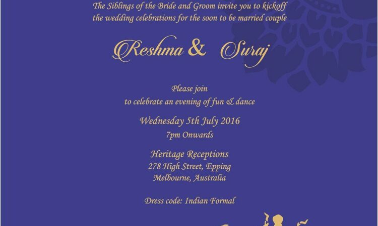 Sangeet Invitation Card Design Online