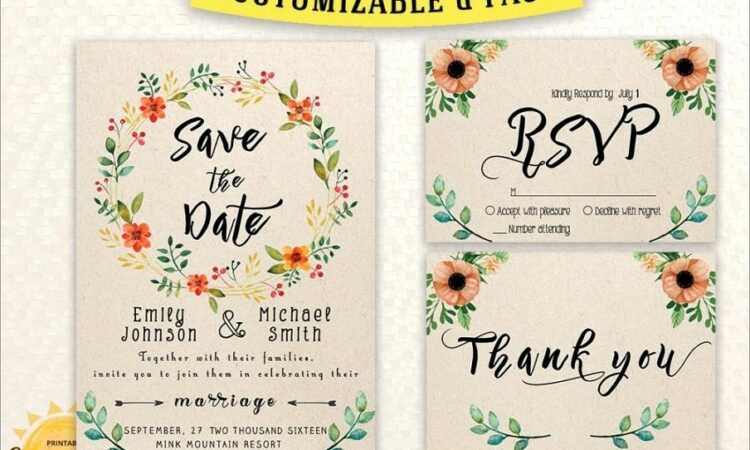 Save The Date Invitations Free Templates