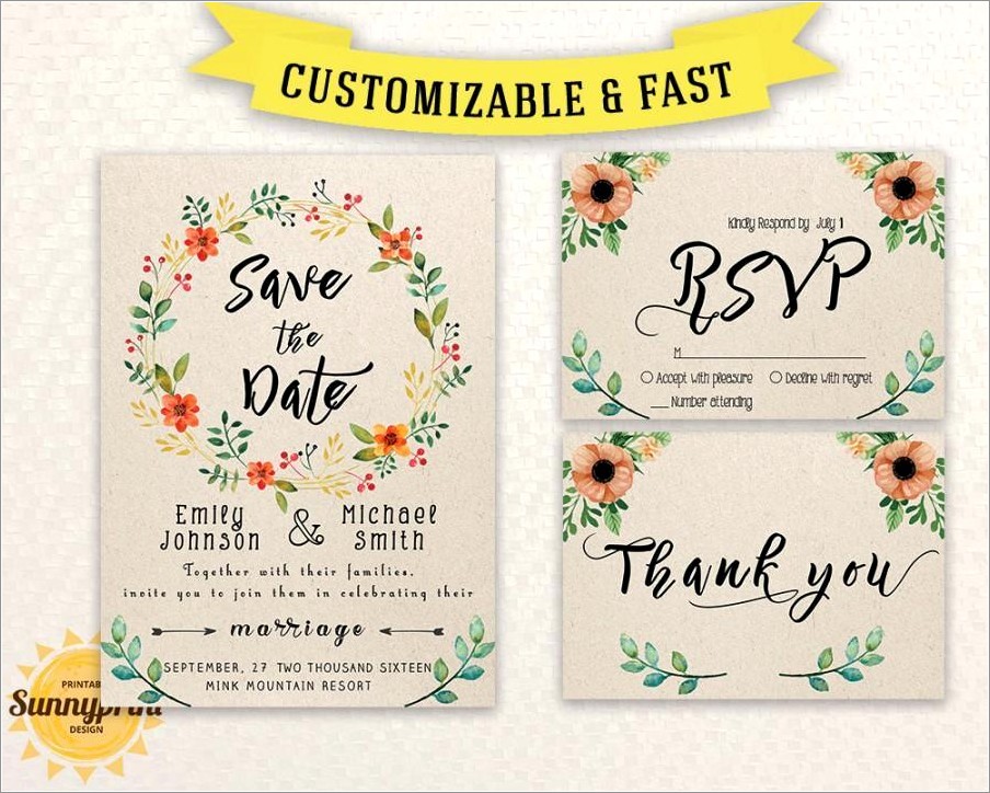 Save The Date Invitations Free Templates