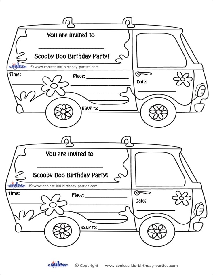 Scooby Doo Invitations Printable Free