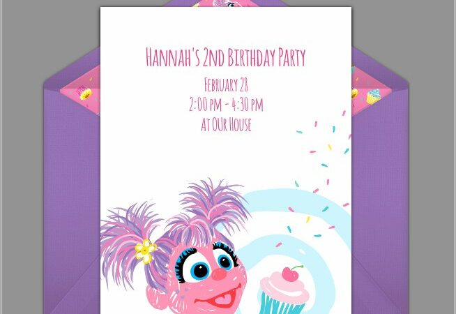 Sesame Street Online Birthday Invitations