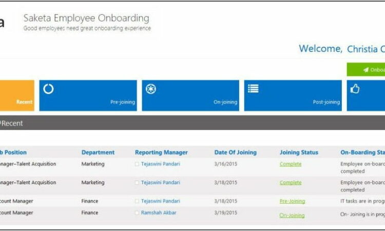 Sharepoint 2010 Onboarding Template