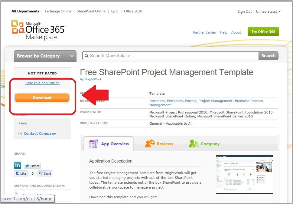 Sharepoint 2010 Project Template