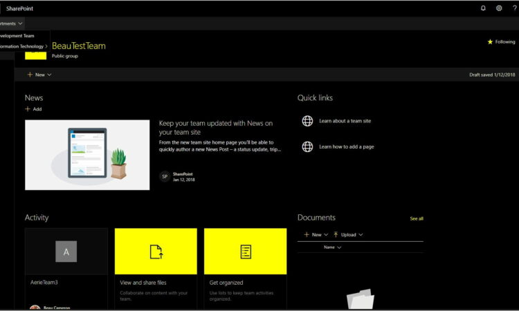 Sharepoint Office 365 Templates