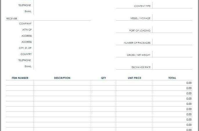 Shipping Freight Invoice Templates