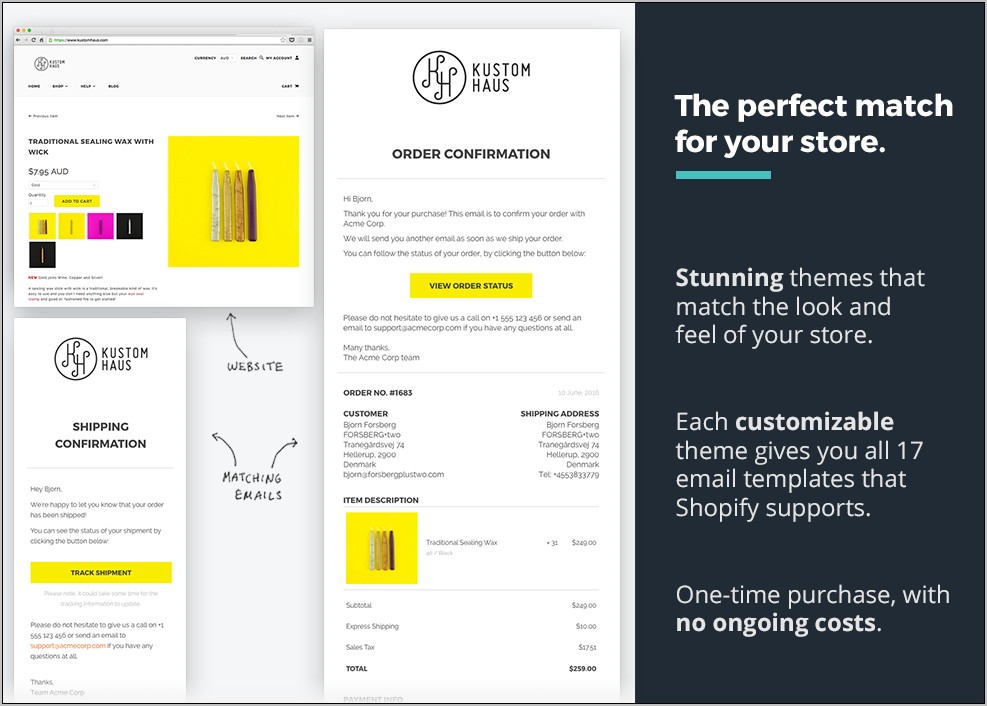 Shopify Email Templates Free