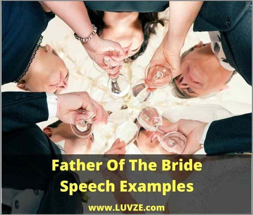 Short Father Of The Bride Speech Template