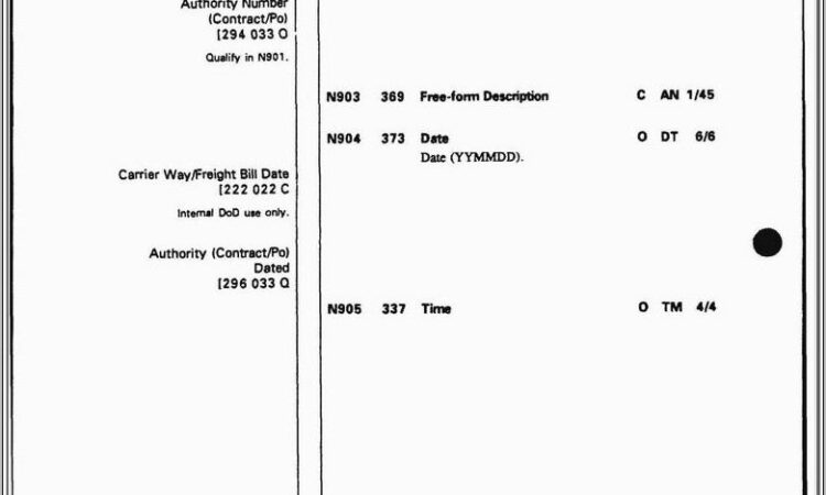 Short Form Bill Of Lading Template Free