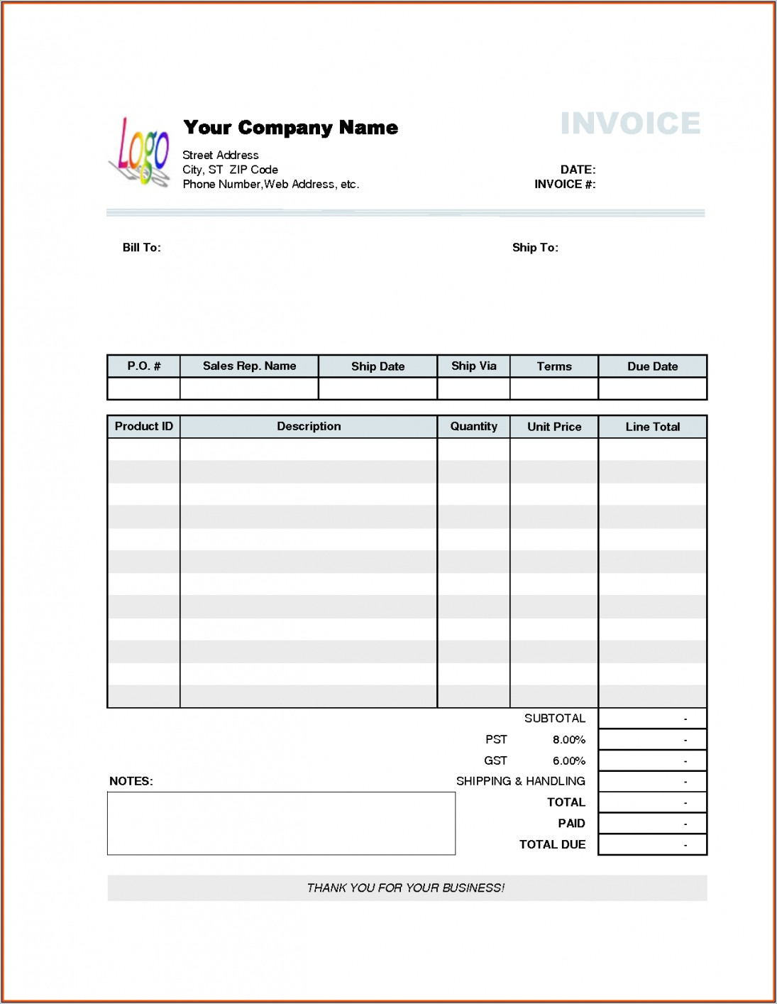 Short Paid Invoice Email Template