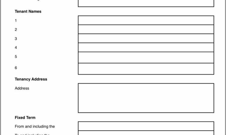 Short Term Tenancy Agreement Template Wales