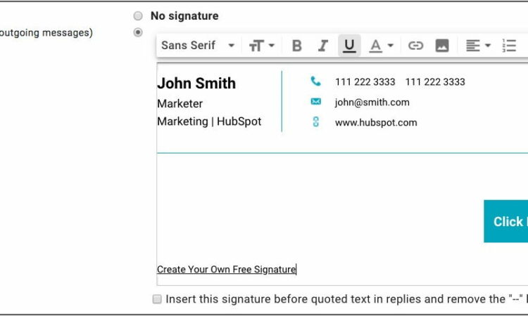 Signature Email Profesional Template