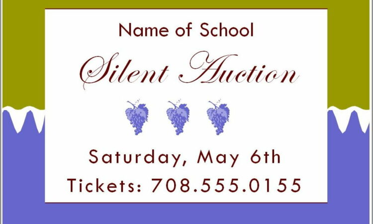 Silent Auction Flyer Template