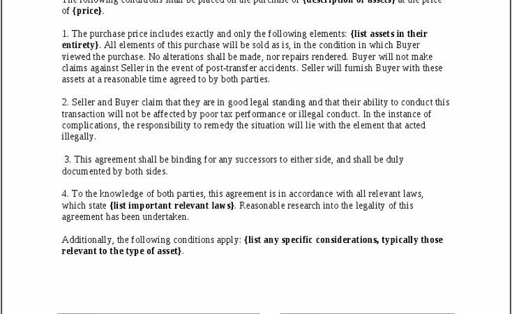 Simple Asset Purchase Agreement Template