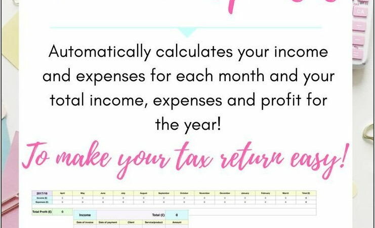 Simple Bookkeeping Template For Small Business