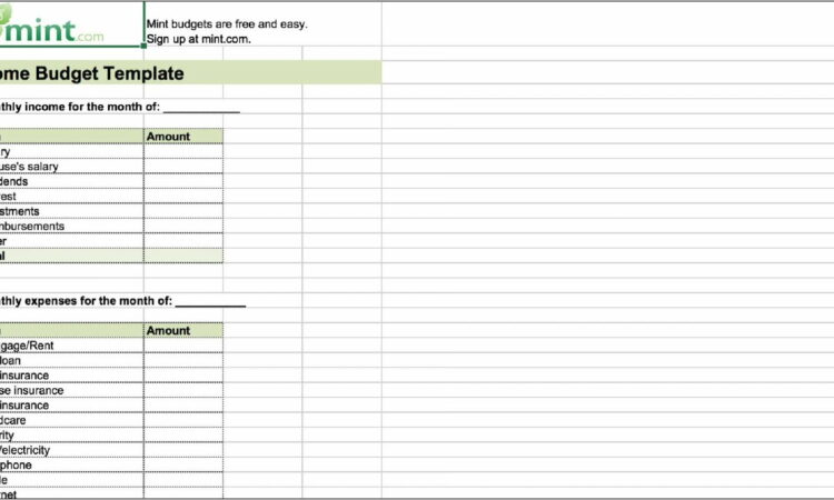 Simple Budget Planner Template