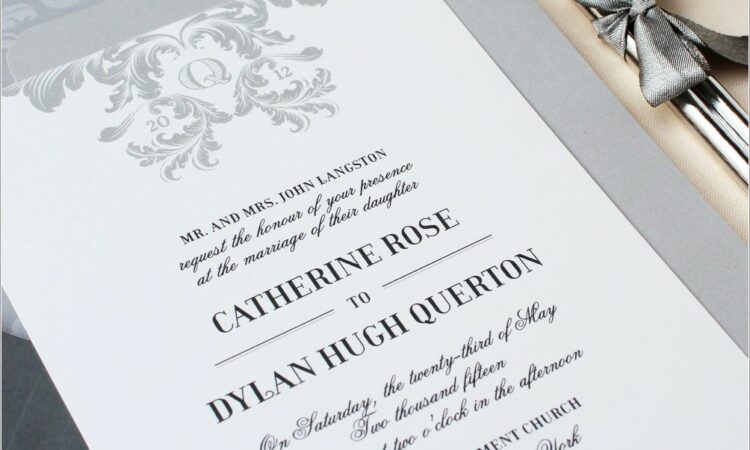 Simple But Elegant Wedding Invitations