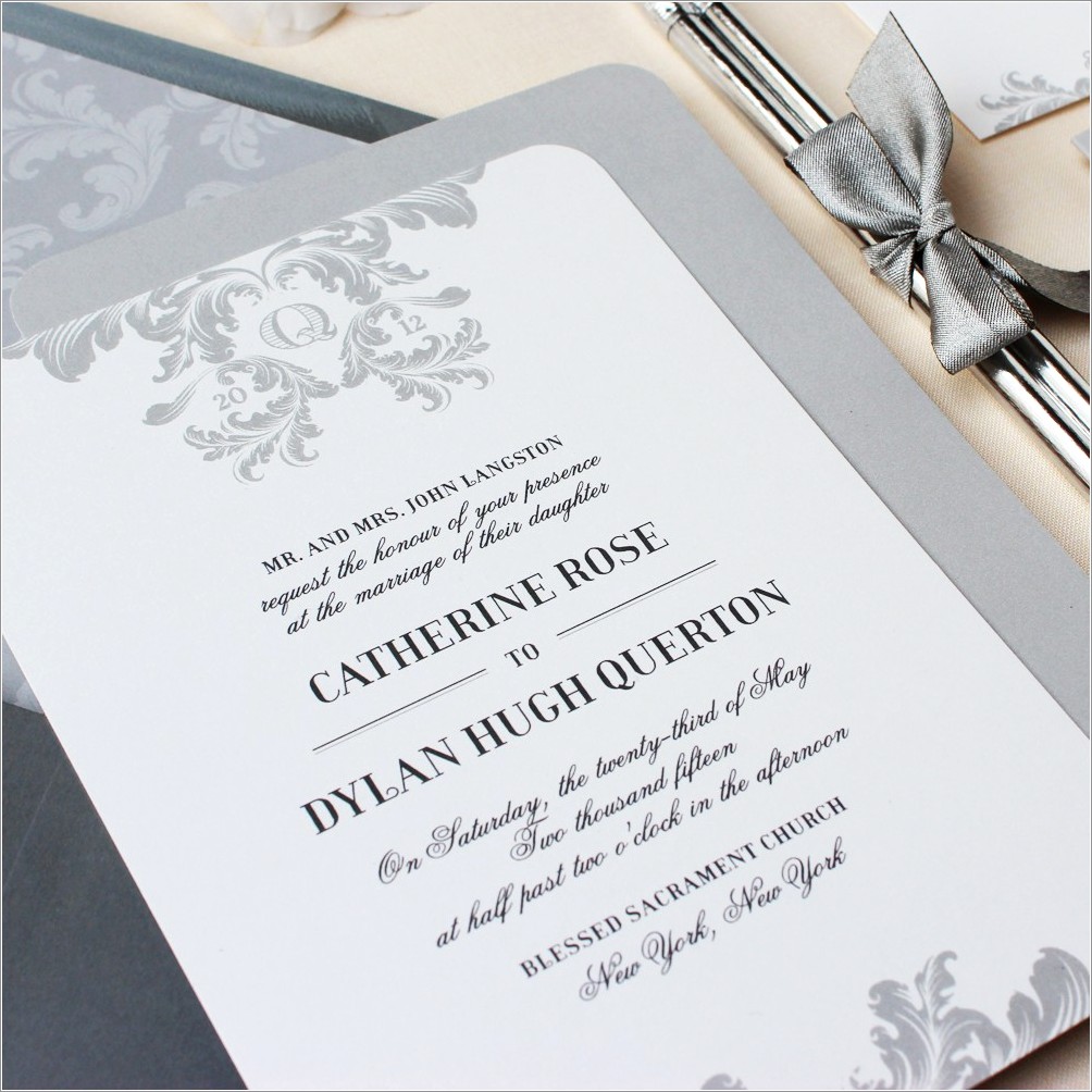 Simple But Elegant Wedding Invitations