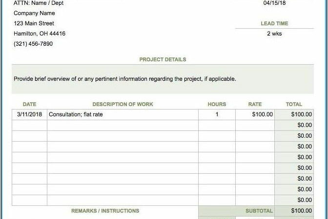 Simple Commercial Invoice Template